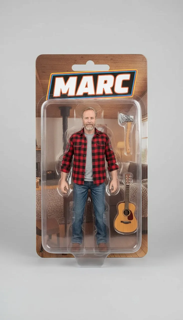 What Action figure box made from the photo