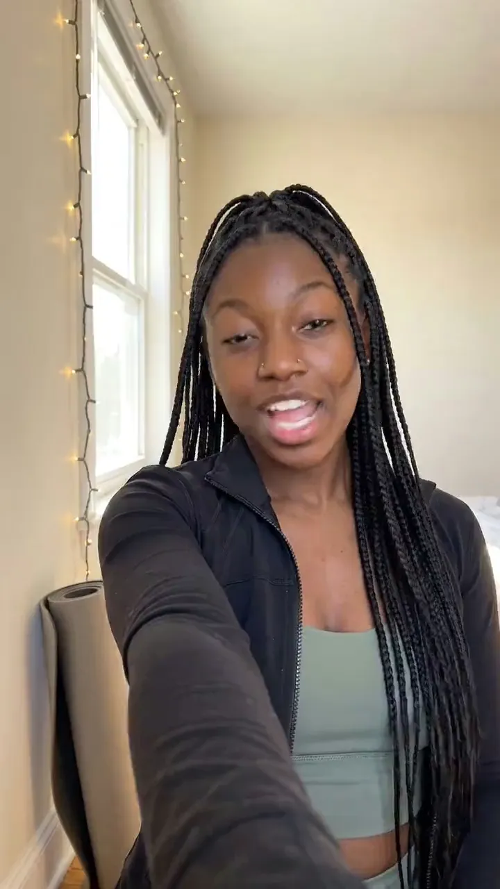 Clip from the Three hooks, one body template: Selfie-style vertical video: she tilts her head and asks the quoted line, word for word, eyebrows raised, genuinely curious. Handheld phone camera, natural morning light. No music, no subtitles, no on-screen text.